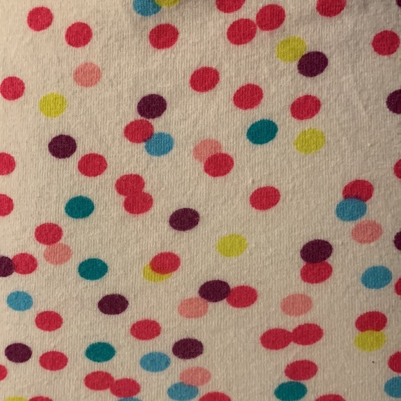 Wet Seal White Cami w/ Multi Color Polka Dots Adjustable Straps Size L - Picture 4 of 5